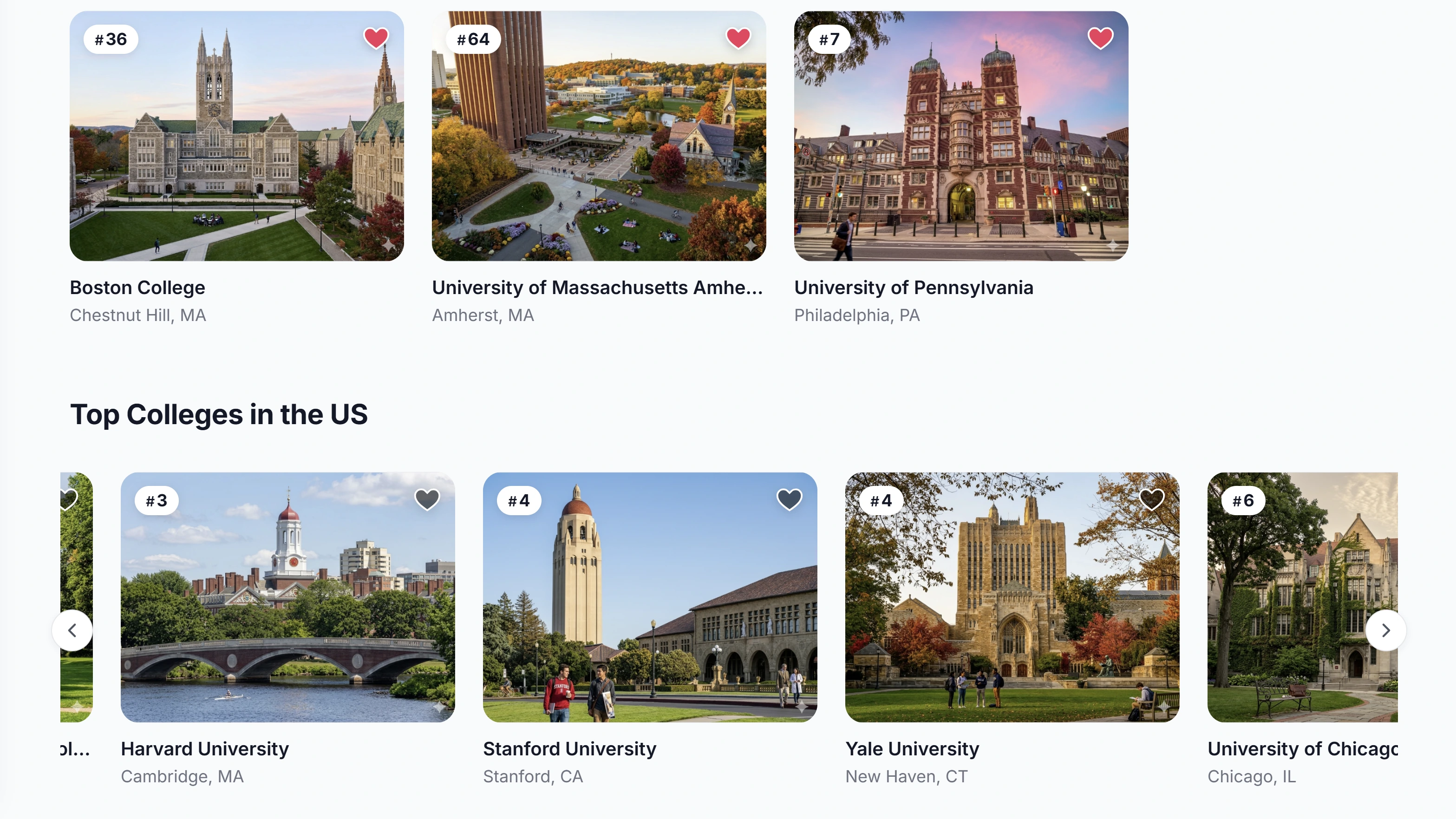 100+ Colleges